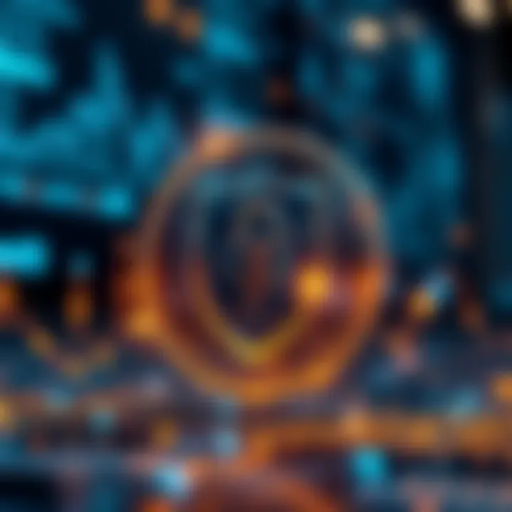 Digital Security in Cryptocurrency Purchases Digital security shield representing secure transactions