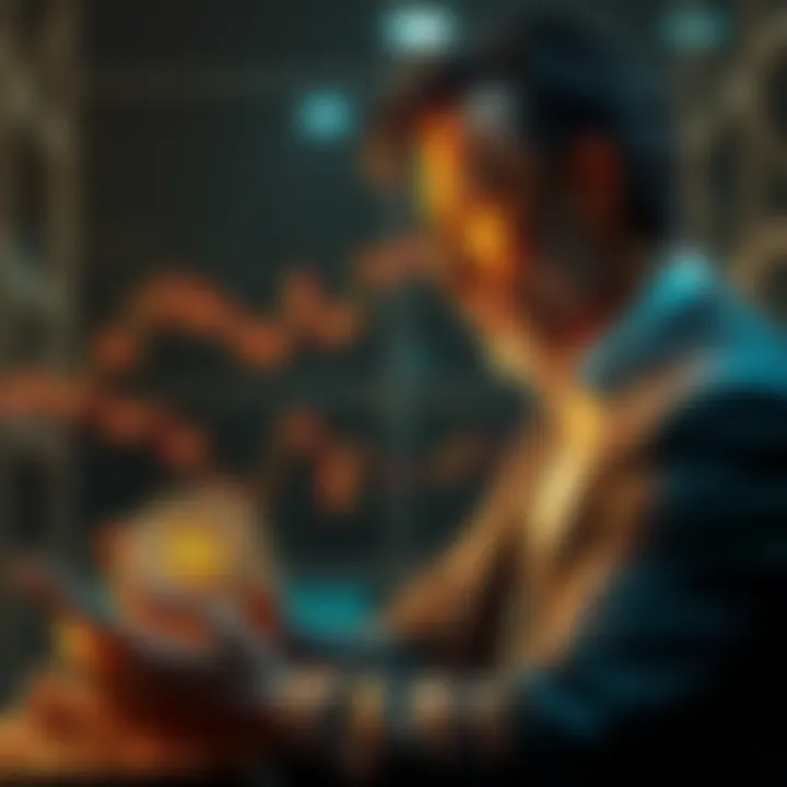 Investor contemplating gold and digital assets