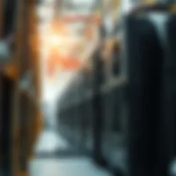 Illustration of Antminer devices in a mining facility