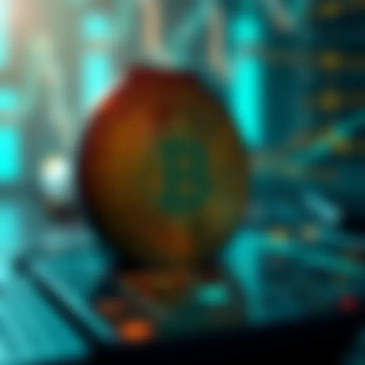 Security Protocols in Cryptocurrency Visualization of security measures in cryptocurrency transactions