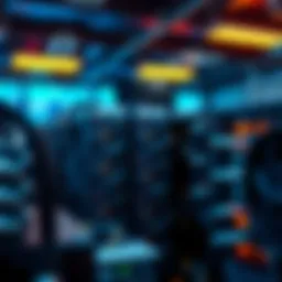 A conceptual illustration of cryptocurrency mining