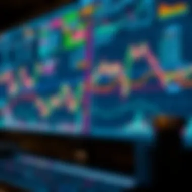 Charts and graphs displaying market trends