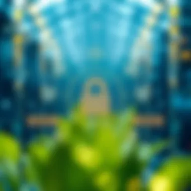 Security Features of Blockchain Technology Diagram showing enhanced security features of blockchain systems