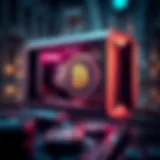 A close-up view of a Coinmine device showcasing its sleek design and features.