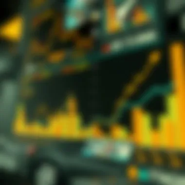 Graph illustrating transaction volume trends in the crypto market