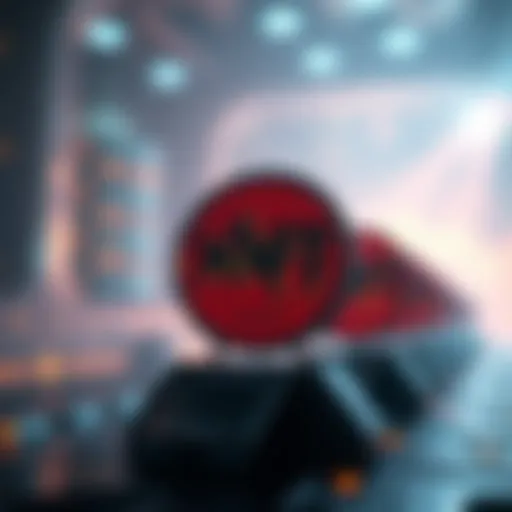 Artistic Representation of NFTs Artistic representation of NFTs in the digital space