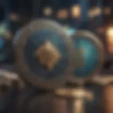 Visual representation of NFT tokens on a blockchain