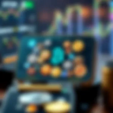 Illustration of a digital wallet interface showcasing diverse cryptocurrencies