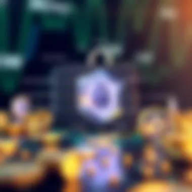 Visual representation of security features in a cryptocurrency wallet