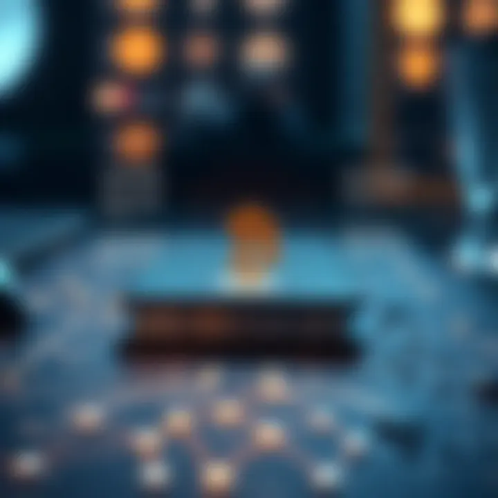 Diagram illustrating the underlying technology of cryptocurrency wallets