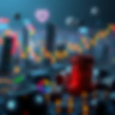 Graphical representation of the cryptocurrency market affected by honeypot strategies