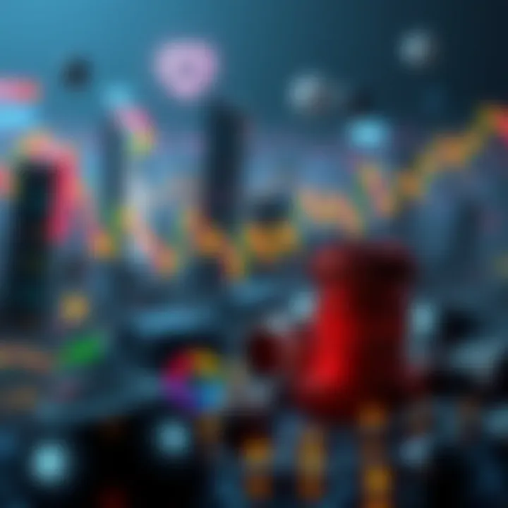 Graphical representation of the cryptocurrency market affected by honeypot strategies