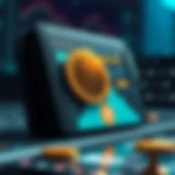 Visual representation of a cryptocurrency wallet interface