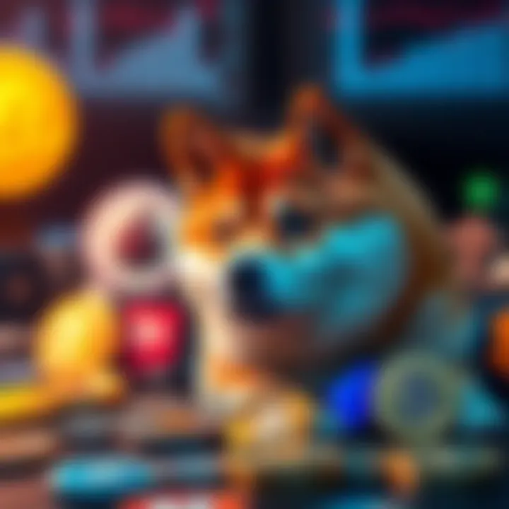 Icons representing different cryptocurrency exchanges