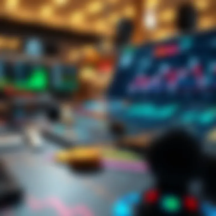 Illustration of data analytics tools used for market analysis in cryptocurrency