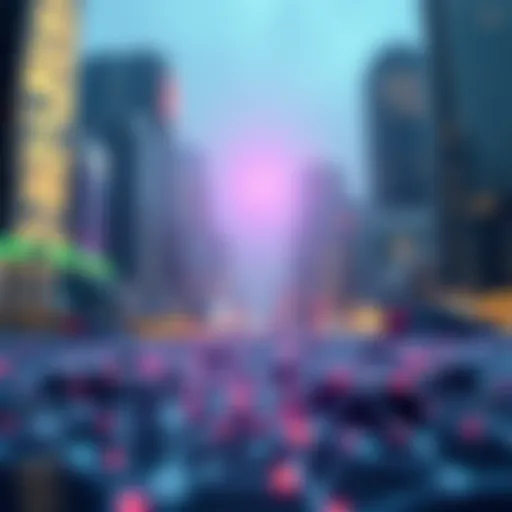 Visual representation of decentralized network architecture