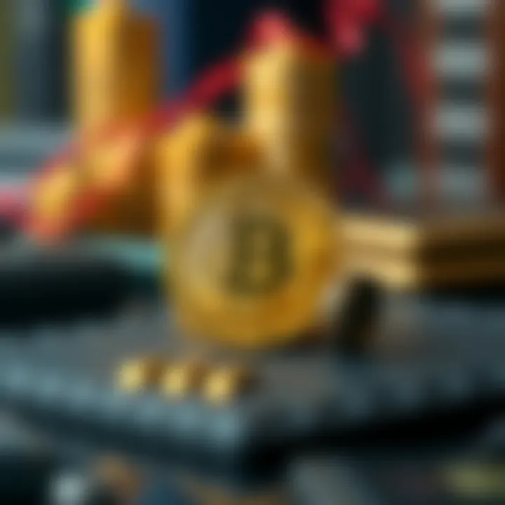 Regulatory frameworks surrounding cryptocurrency e-wallets represented visually