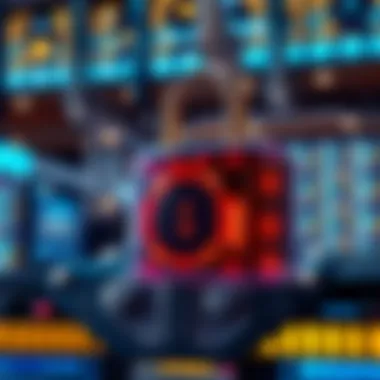 A secure digital lock symbolizing enhanced e-wallet security measures