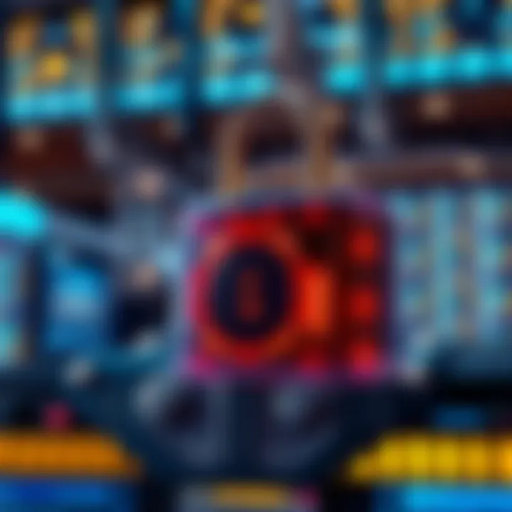 A secure digital lock symbolizing enhanced e-wallet security measures