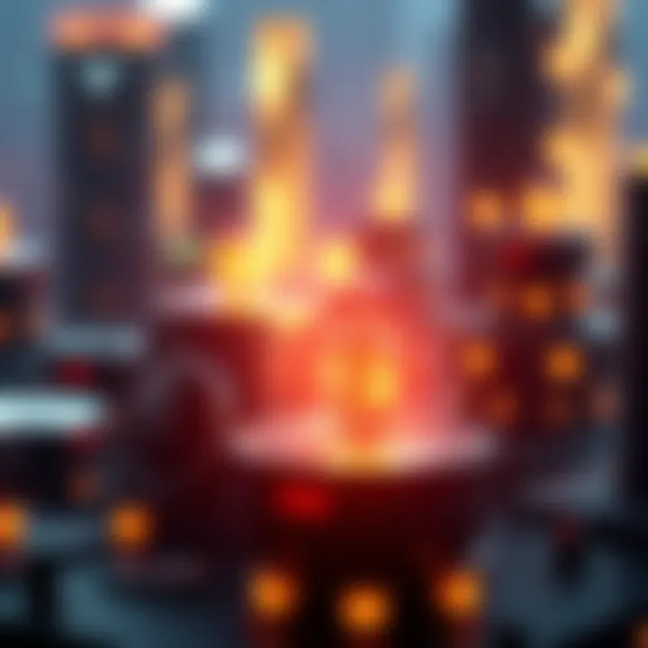 Blockchain technology illustration