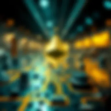 Blockchain Technology Features Infographic illustrating the features of Ethereum's blockchain technology