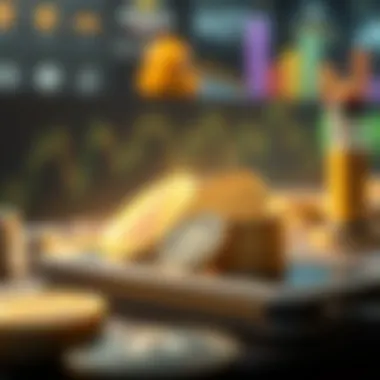 A modern digital wallet showcasing various altcoins