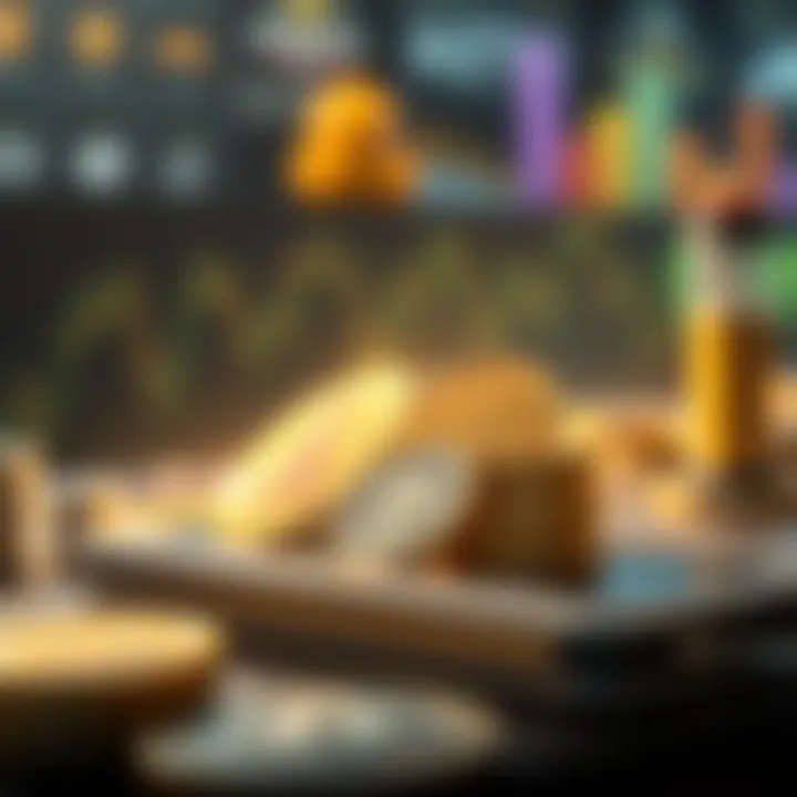 A modern digital wallet showcasing various altcoins