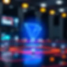 Visual representation of Tron blockchain technology