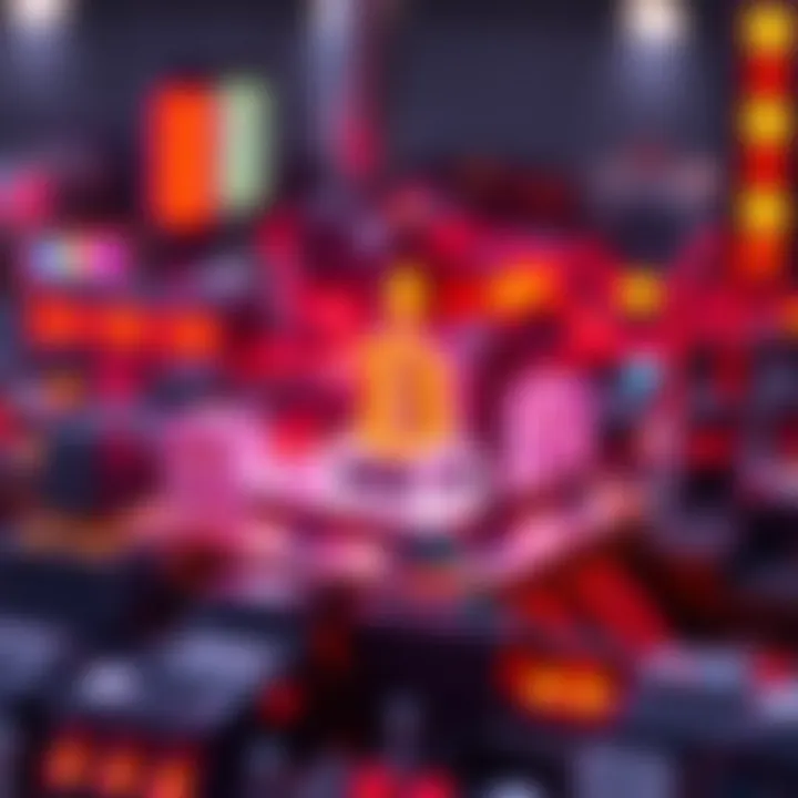 An illustration depicting the blockchain technology behind NFTs