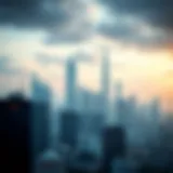 A futuristic city skyline representing crypto innovation