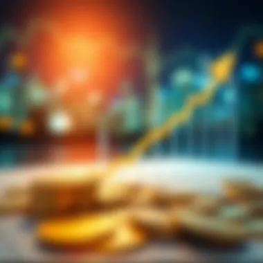 A chart depicting the growth of cryptocurrency investments