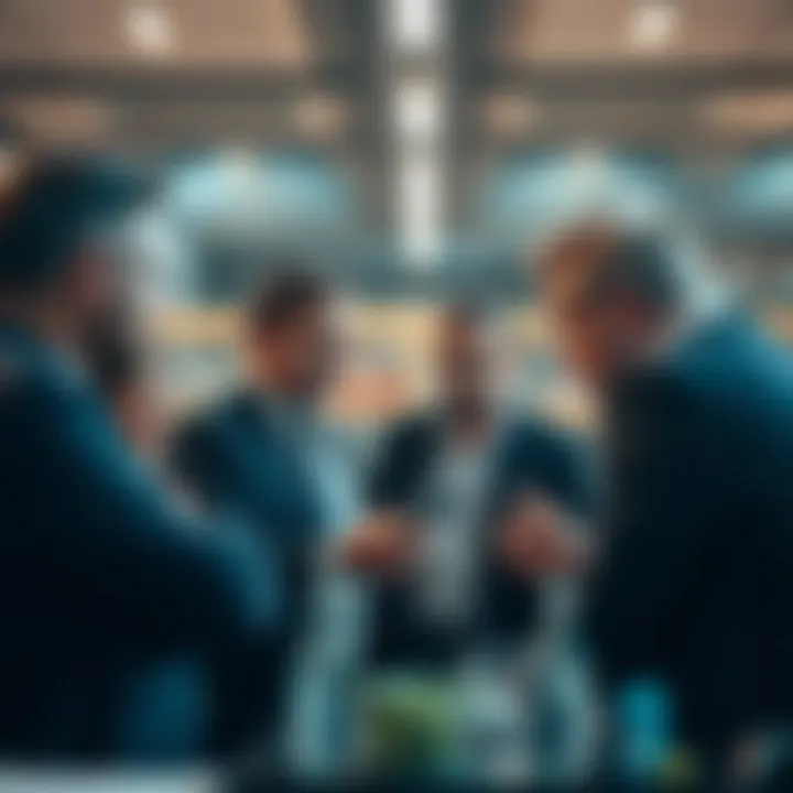 A group of diverse investors discussing strategies