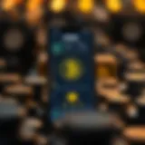 Mining Cryptocurrency on Mobile Devices A smartphone displaying a cryptocurrency mining app interface
