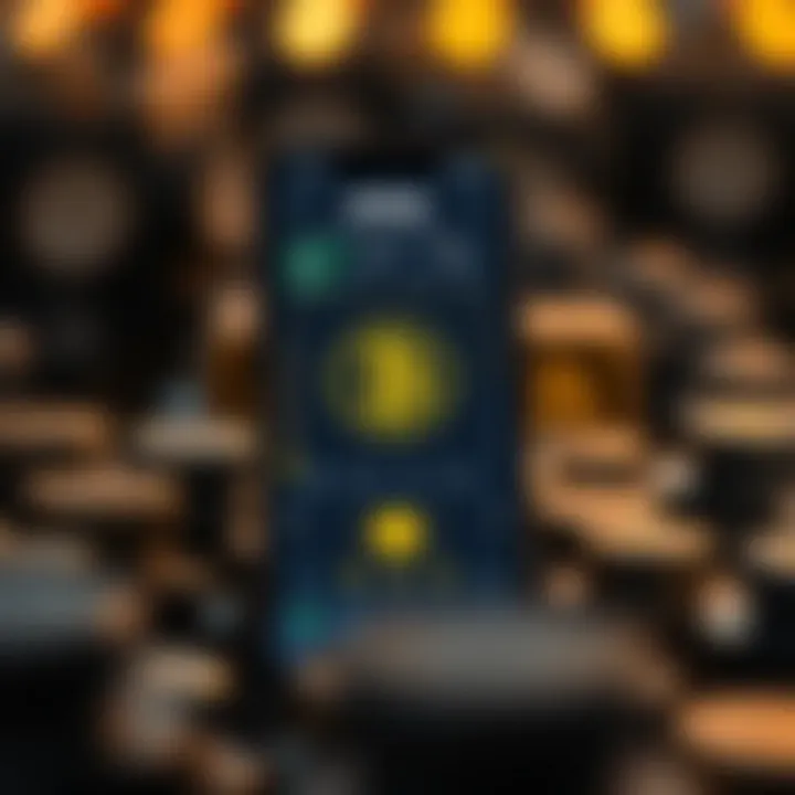 Mining Cryptocurrency on Mobile Devices A smartphone displaying a cryptocurrency mining app interface