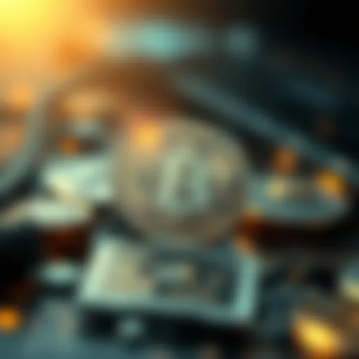 An abstract visualization of technological innovations in finance