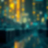 Blockchain technology visual representation