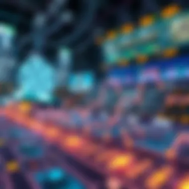 Infographic displaying future trends in blockchain technology