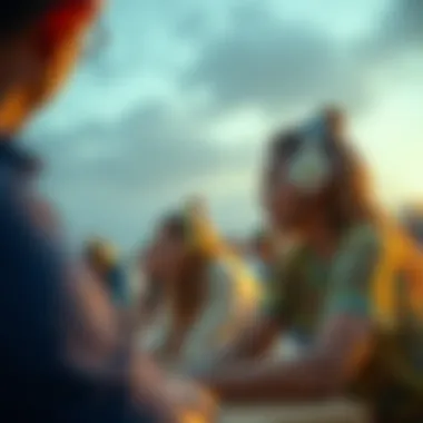 Creative depiction of community initiatives in crypto