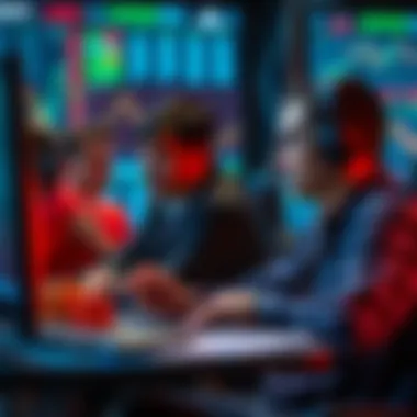 Competitors strategizing in a virtual trading environment