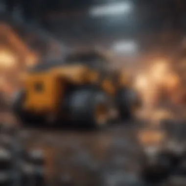 Advanced Mining Equipment in Action Cryptocurrency mining hardware setup