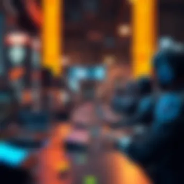 Visual representation of blockchain technology in gaming