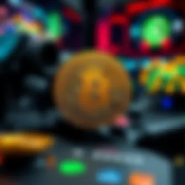 Visual representation of cryptocurrency in gaming