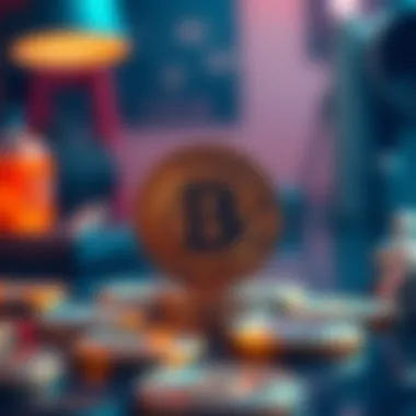 A conceptual image depicting the benefits and challenges of investing in private cryptocurrencies.