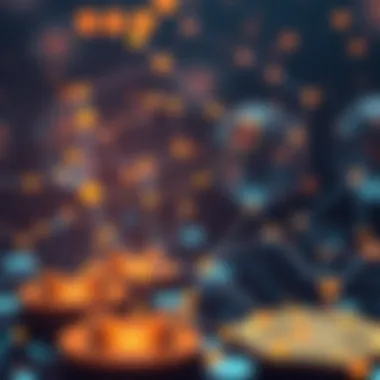 A digital representation of private cryptocurrency networks showcasing their decentralized nature.