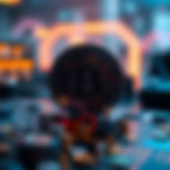 Innovative blockchain technology representation