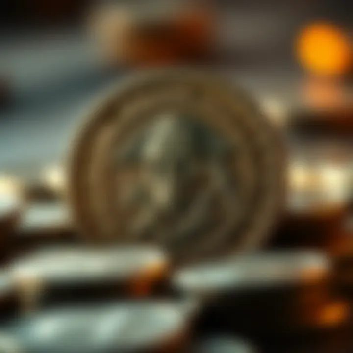 Historical depiction of pirate coins