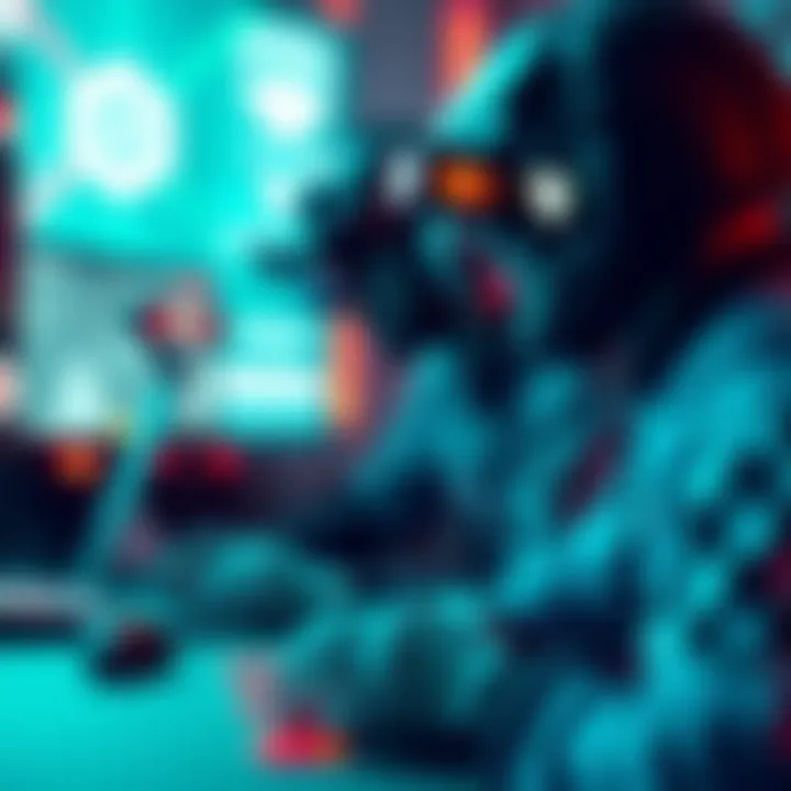 A futuristic representation of the evolution of gaming with cryptocurrency