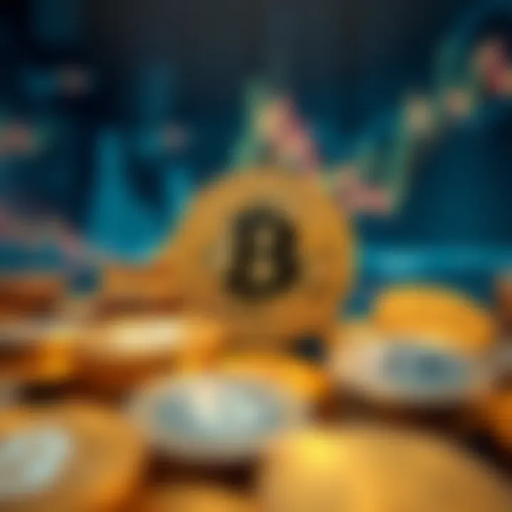 Visual representation of cryptocurrency market capitalizations