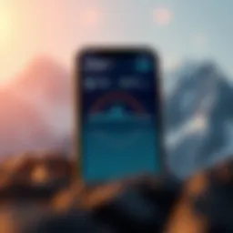 Illustration of Voyager Wallet App interface showcasing user-friendly navigation