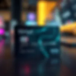 A digital representation of a virtual debit card with security features highlighted.